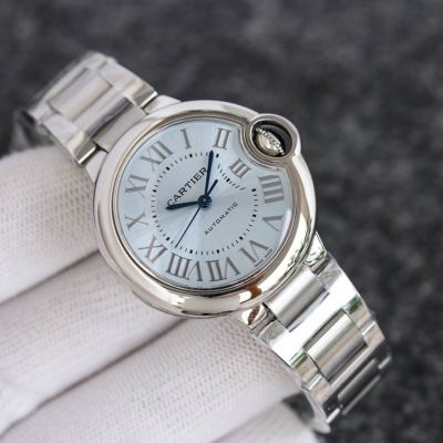 TW Factory Cartier 33*10MM NH05 Movement Sapphire Glass Steel Strap Couple Watch